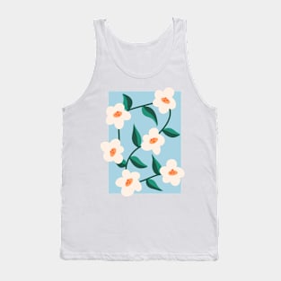 narissus white lily flower illustration Tank Top